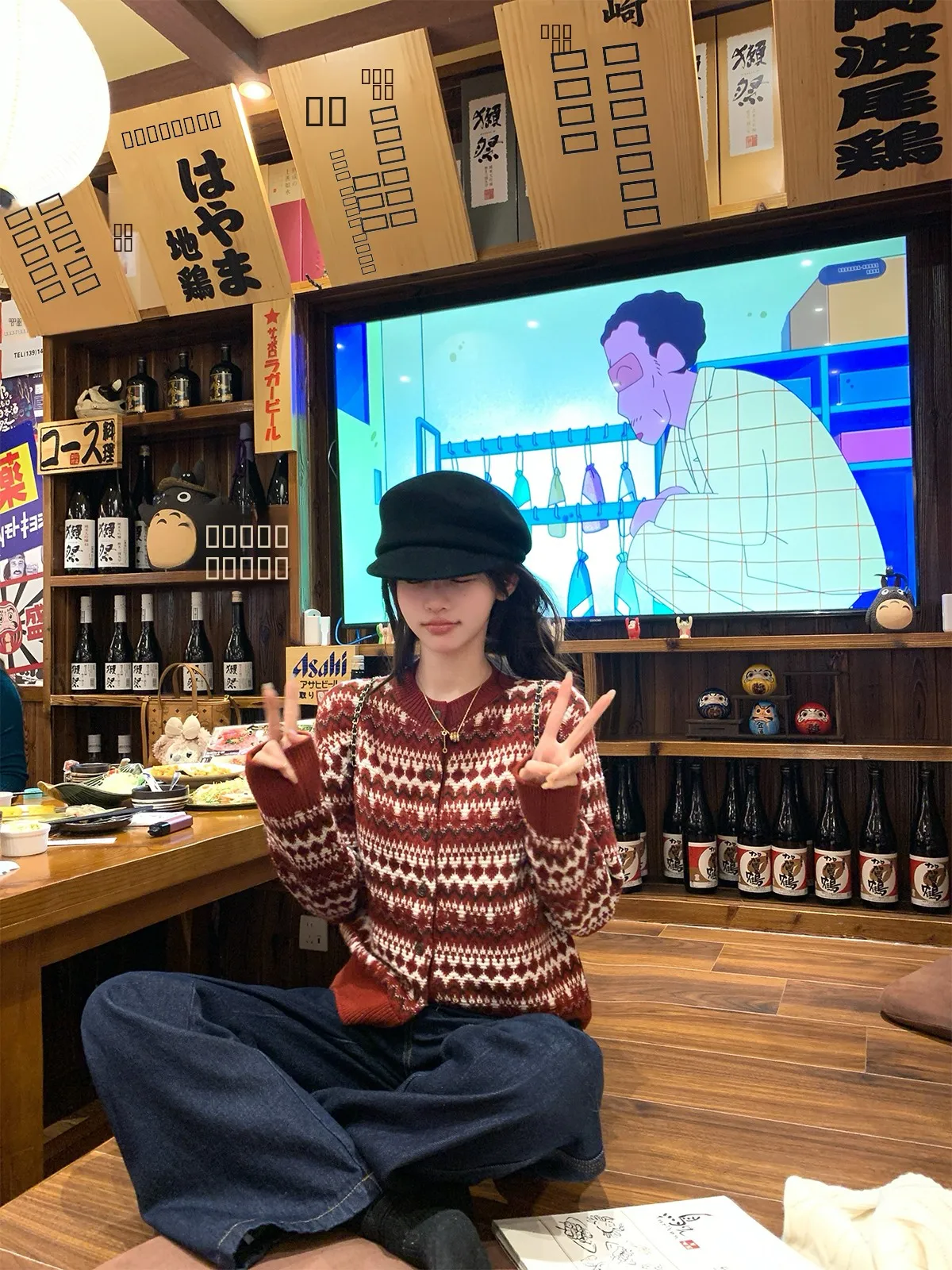 กางเกงยีนส์ทรงตรงสไตล์เรโทรสีซีดจาง แต่งด้ายเย็บสีสดใส ยี่ห้อ Chen Jin Denim รุ่นพรีเมียมสำหรับผู้หญิง