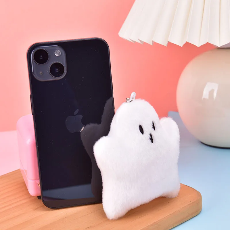 Little Ghost Children's Plush Toy Bag Keychain Pendant Doll Student School Season Small Gift Пушистая Игрушка Для Ключей