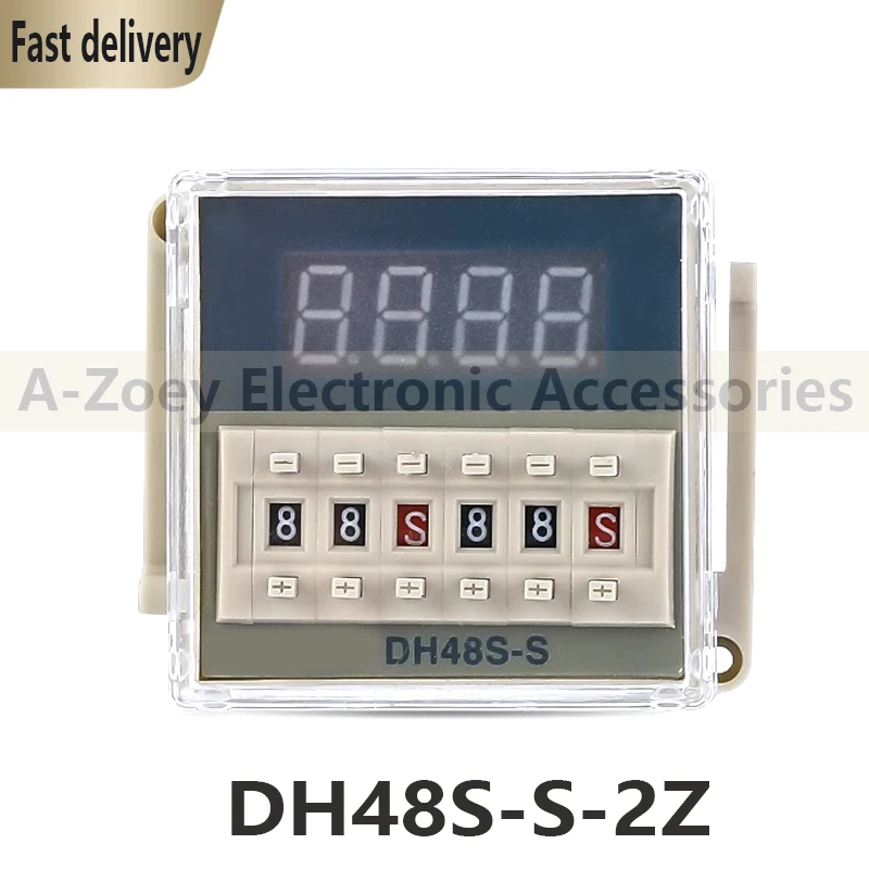 New Original  Digital Display Time Relay DH48S-S-2Z Sends 2 Groups Of Circulation Delay 220V 24V To The Base