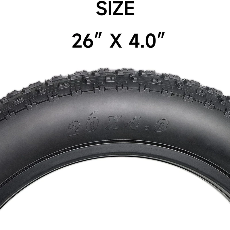 Bike Tire, Bike Tires Folding Replacement Electric Bicycle Tires Compatible Wide Mountain Snow Bike