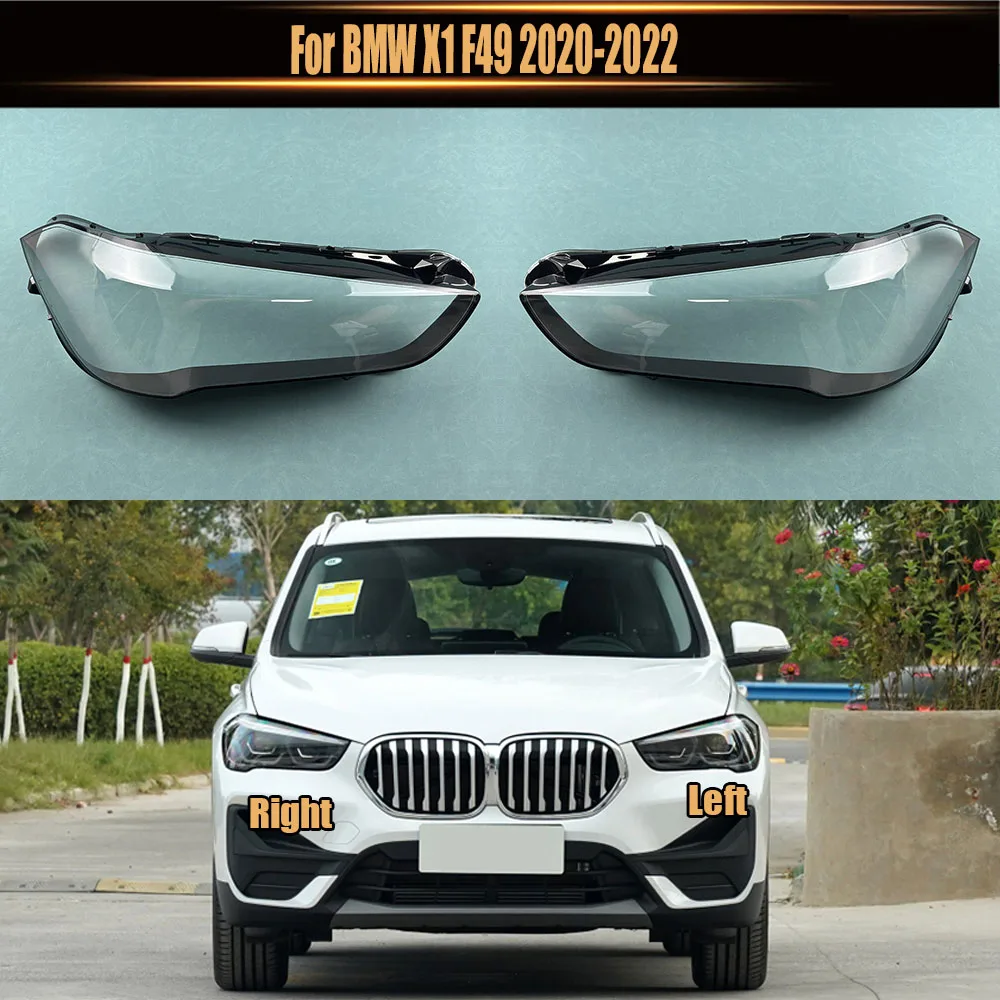 

For BMW X1 F49 2020 2021 2022 Headlight Cover Headlamp Shell Imported Transparent Shade Mask Lampshade Lens Plexiglass