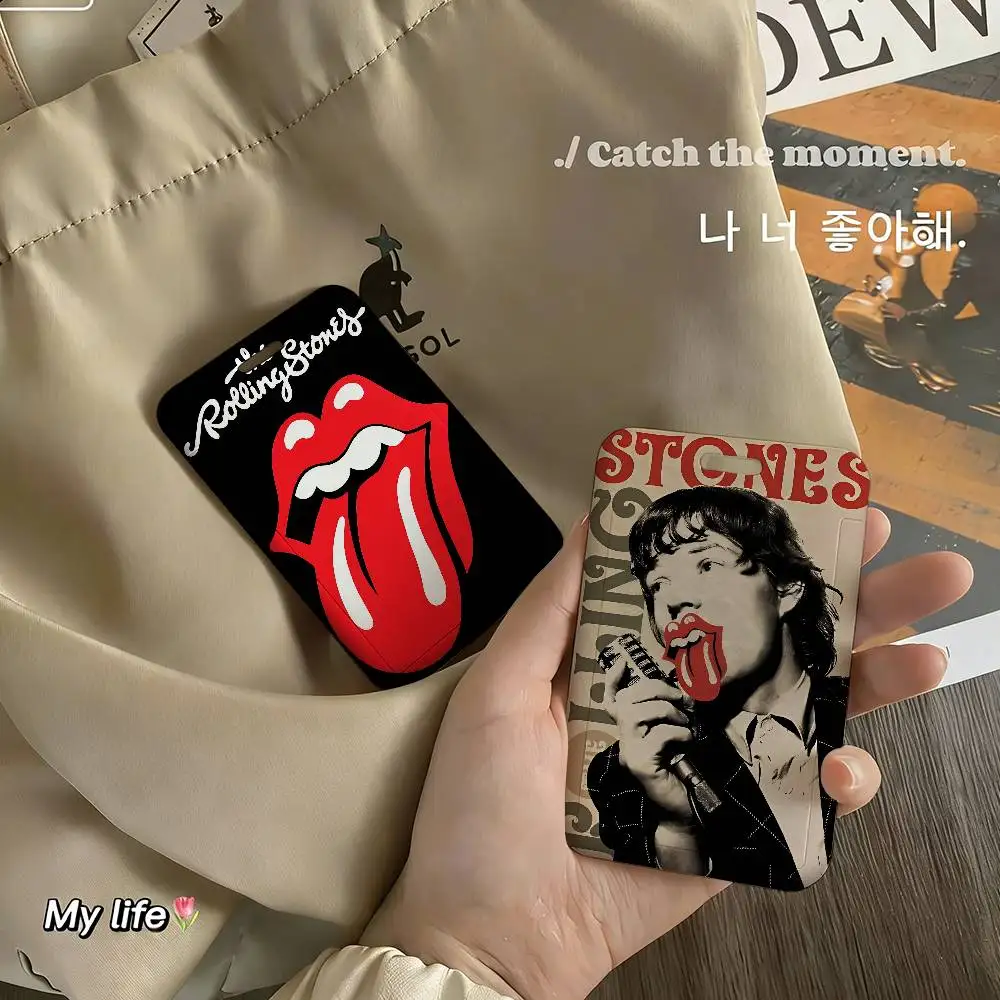

Держатель для бейджей рок-группы The Rolling Stones из ПВХ-материала, чехол для ID-карт для работы, ключей медсестры и кошелька