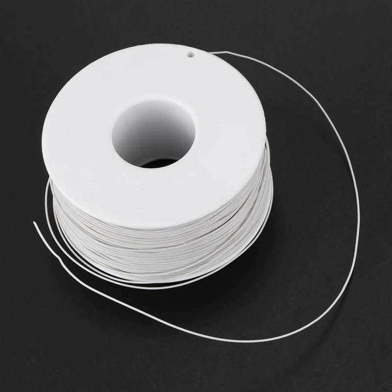 305M White PVC Coated Tin Plated Copper Wire Wire-Wrapping 30AWG Cable Roll