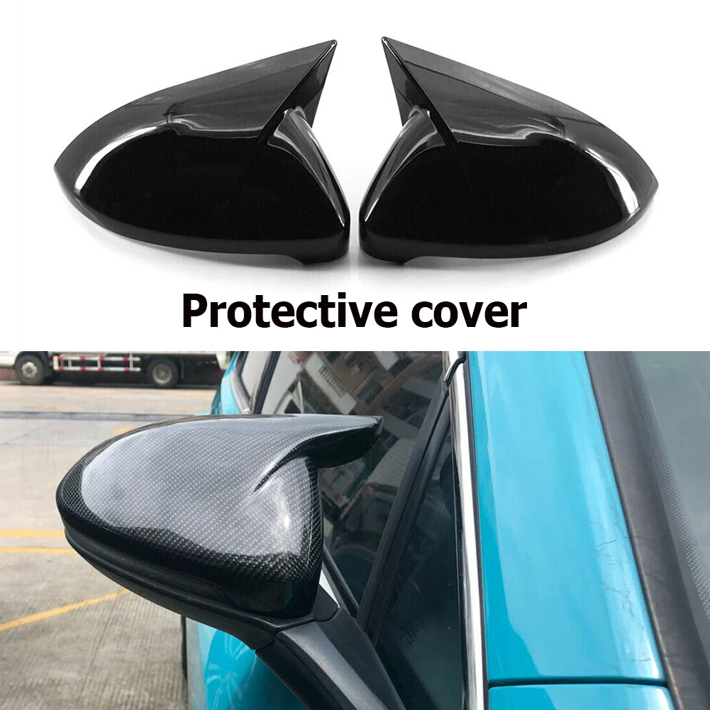 

2Pcs Rearview Side Mirror Cover Cap 5G0 857 538 Sticker Rearview Mirror Cap Exterior Side Rearview Mirror Cap for VW Golf 14-19