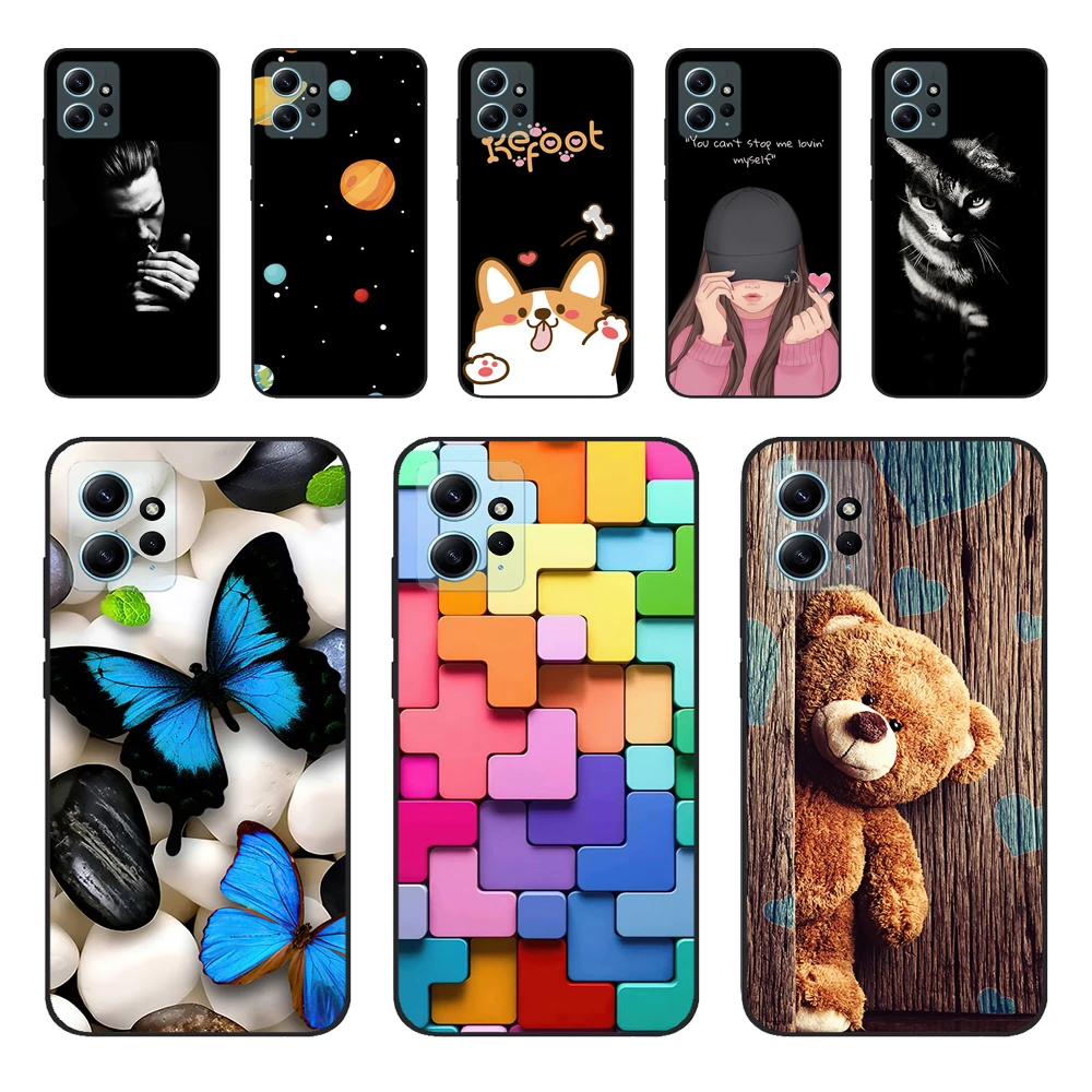 For Redmi Note 12 4G Case Silicon Back Cover Phone Case for Xiaomi Redmi Note12 4G Cases Redmi Note 12 4G 2023 Soft bumper coque