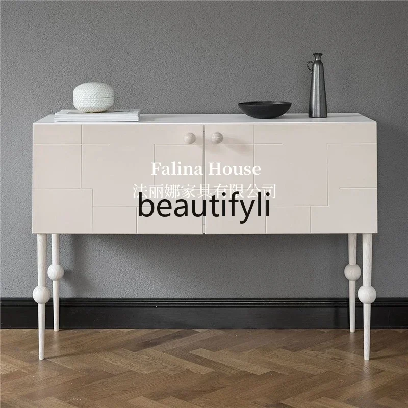 

XZQAmerican light luxury door cabinet, living room decoration cabinet, high foot light luxury storage display cabinet