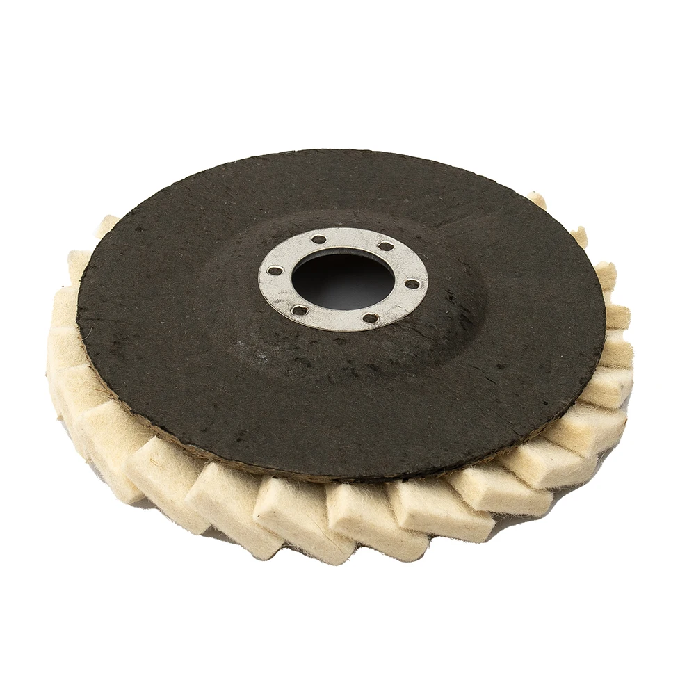 Achieve a Smooth and Polished Finish with our 125mm 5 Flap Felt Disc Polishing Wheel Perfect for Various Materials