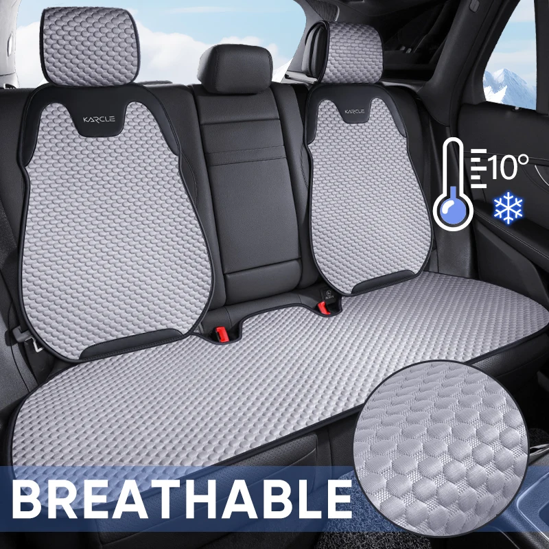 Universal Ice Silk Car Seat Cushion Breathable Seat Cover Sweat Absorption Auto Seat Cushion Split Single Sitting Rear Set