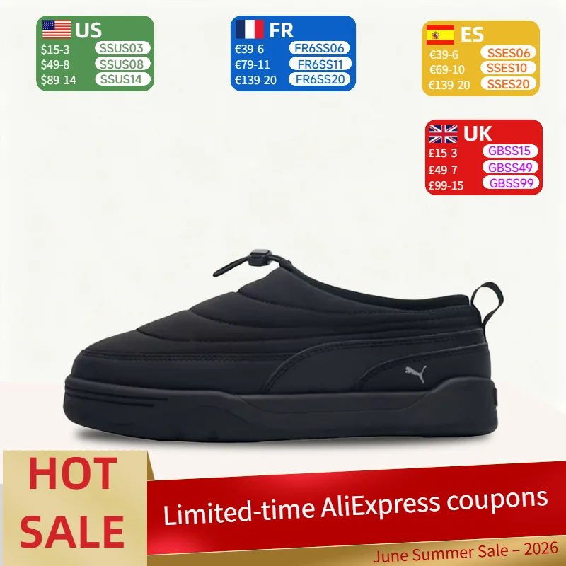 PUMA Park Lifestyle Minimalist Comfort Soft Warmth Durable Low-Top Casual Shoes Unisex Style 397661-01