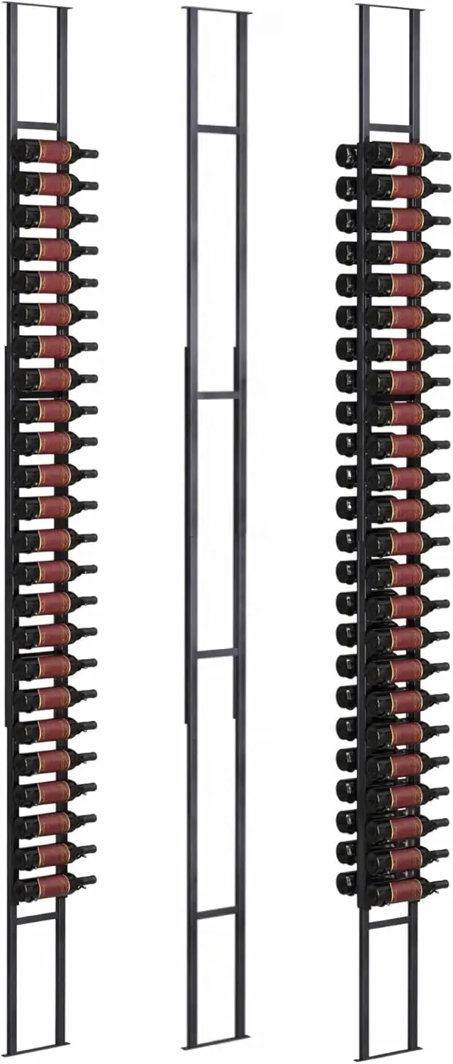

Luxurious Floor-to-Ceiling Wine Rack Frame – 10 ft Height, Cut to Fit Ceilings Up to 10 ft, Modern Metal Design, Storage for Up