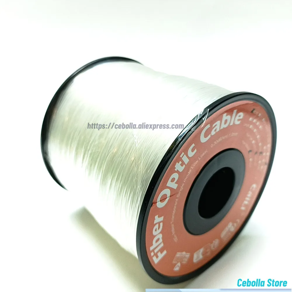 1000M 보이지 않는 섬유 광학 드롭 케이블 SM 단순 투명 패치 코드 1310Nm/1550Nm FTTH 실내 G657A2 1코어