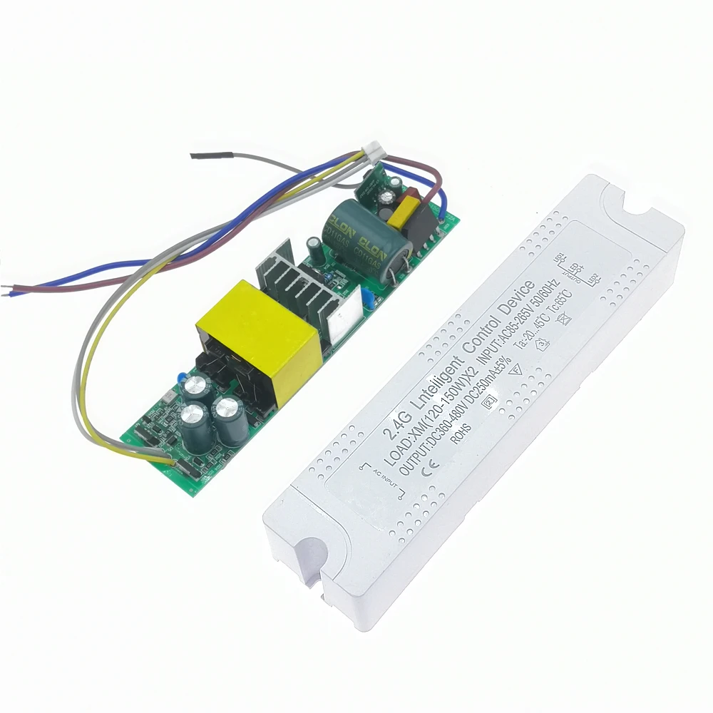 AC85-265V 2.4G Driver LED Cerdas 24-40Wx2 40-60Wx2 60-80Wx2 80-120Wx2 120-150Wx2 250mA Transformator Suplai Daya Peredupan