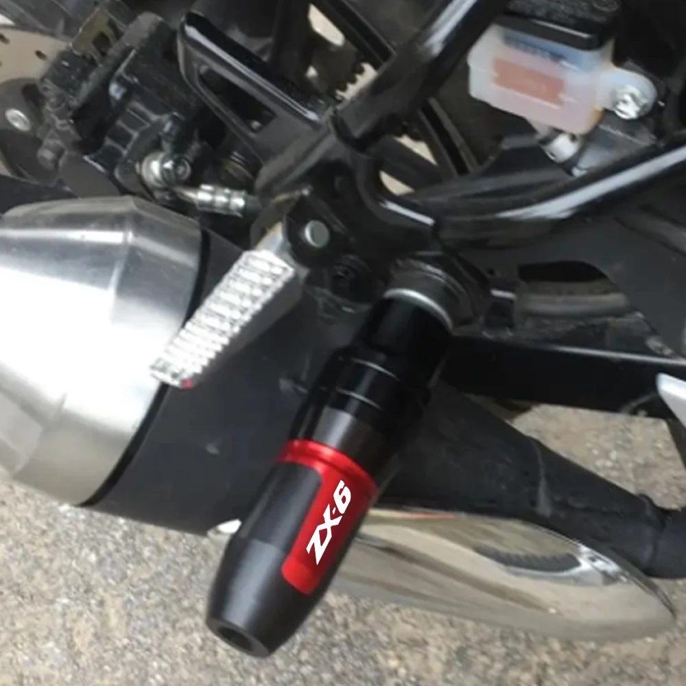 

For KAWASAKI ZX-6 ZX-636R ZX-6R ZX6 ZX6R ZX6RR ZX636R Exhaust Frame Sliders Crash Pads Falling Protector Motorcycle ZX6/R/RR/636