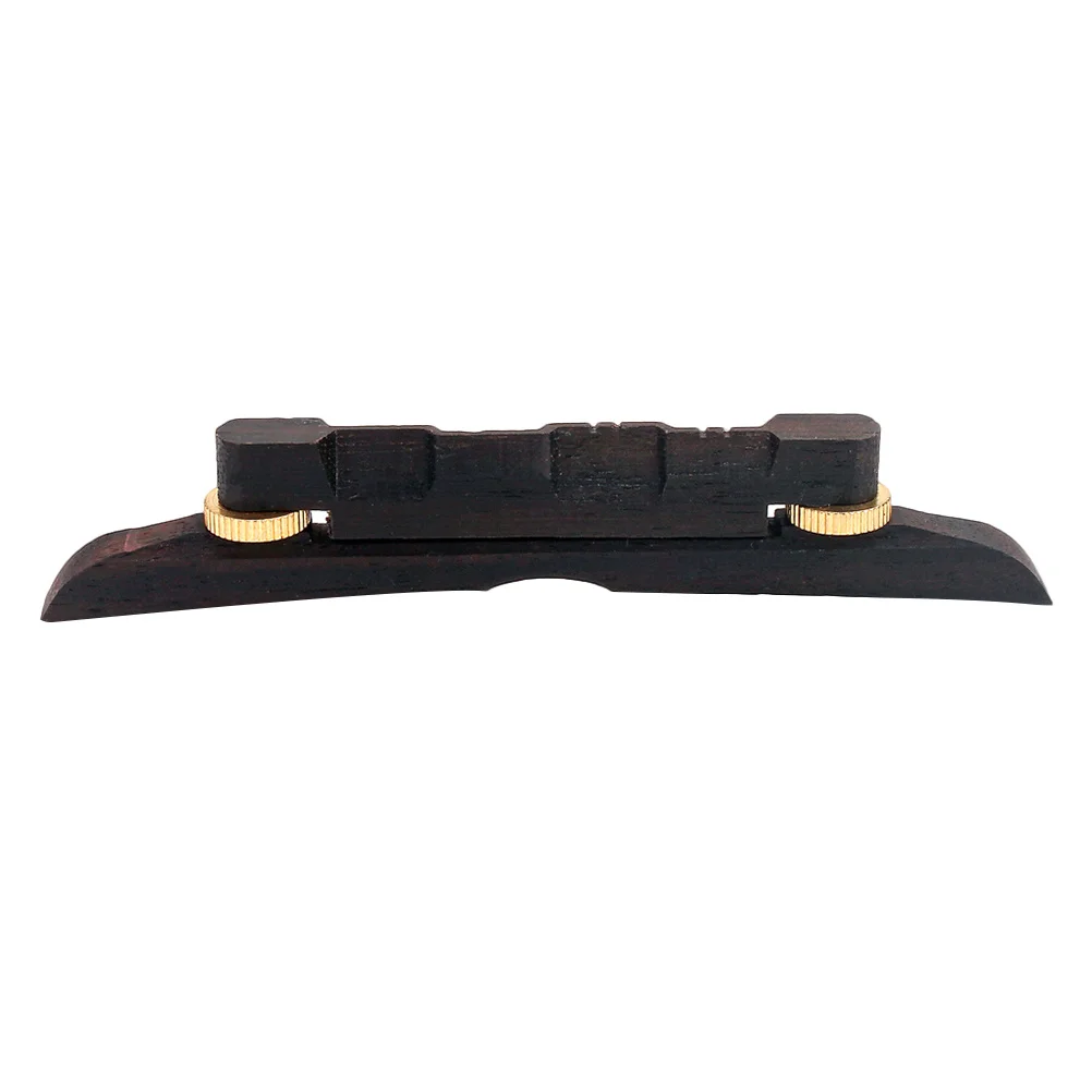 

Ebony Bridge For Mandolin Height Adjustable Lightweight Durable Replacement Qd01 Coffee Suitable For Guitar Bass