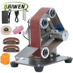 Multifunctional Polishing Grinding Machine Cutter Edges Sharpener Grinder Mini Electric Belt Sander 7 speed Adjustable 110V/220V