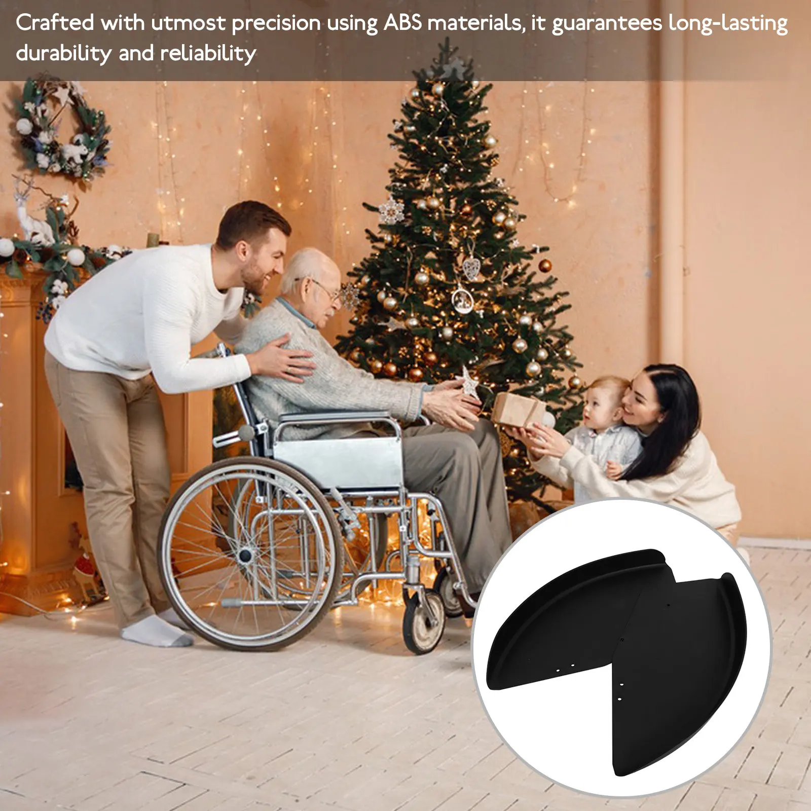1Pair Wheelchair Skirt Board ABS Side Wind-Proof Guard Clothing Protector Replacement Side Wind Guard for Wheelchair
