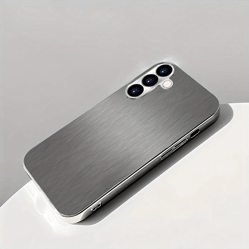 Personalized Glitter Textured Electroplated Glass Phone Case for Samsung Galaxy S26 S25 S24 S23 S22 S20 FE/Ultra/Plus drop Cover
