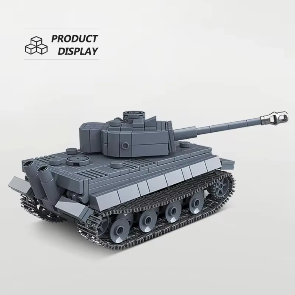 Serie militare Panzer Tiger I Heavy Tank Building Blocks fai da te World War II modello di veicolo mattoni giocattoli per bambini ragazzi regali Set