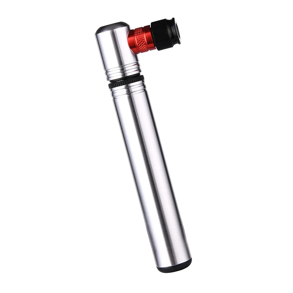 

Portable 120Psi Mini Air Pump High Pressure Tire Inflator For Bike Aluminum Alloy Extended Hose Dual Nozzle Handheld Pump