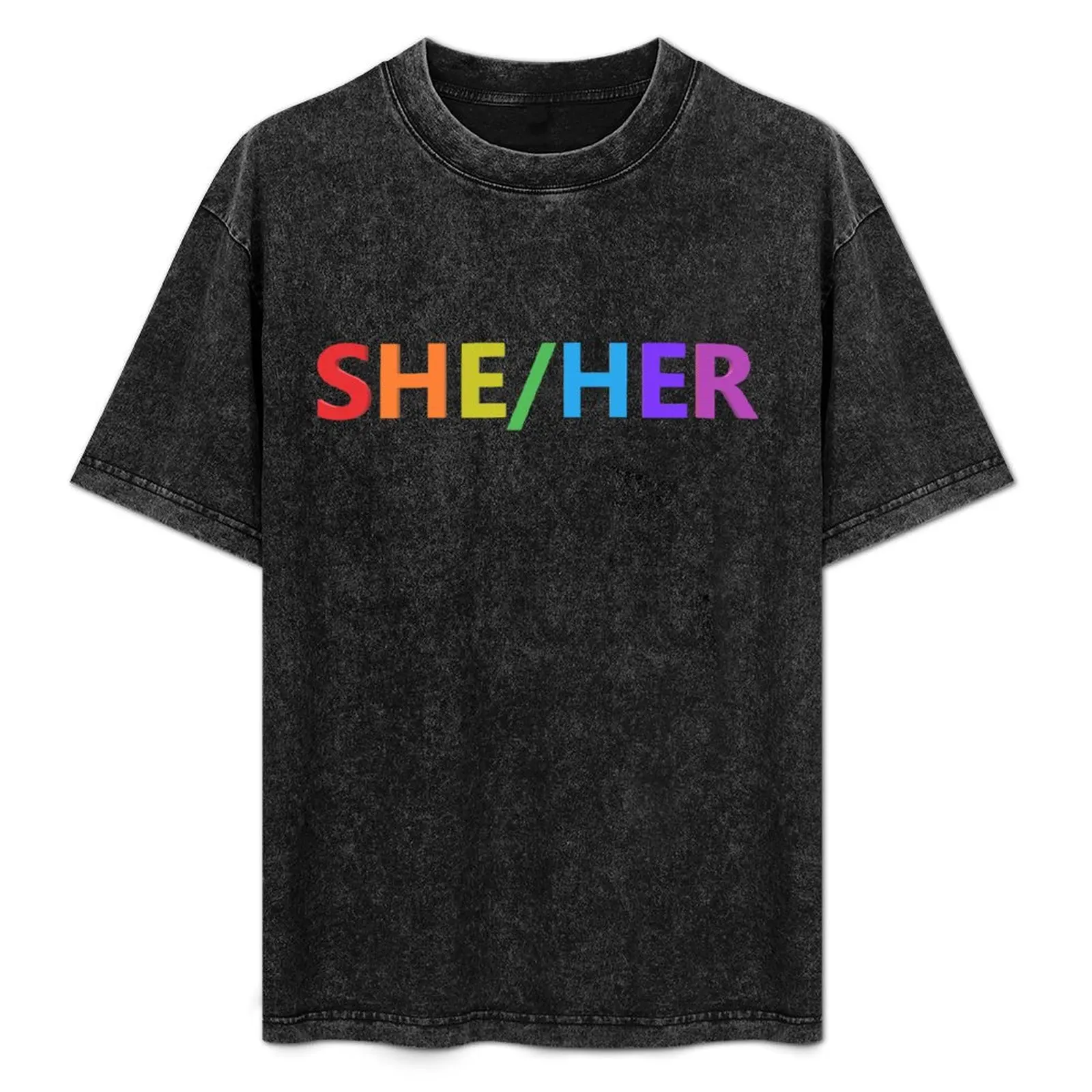 

She/Her Pronouns T-Shirt Basic Tee Shirt for Everyday Outfit
