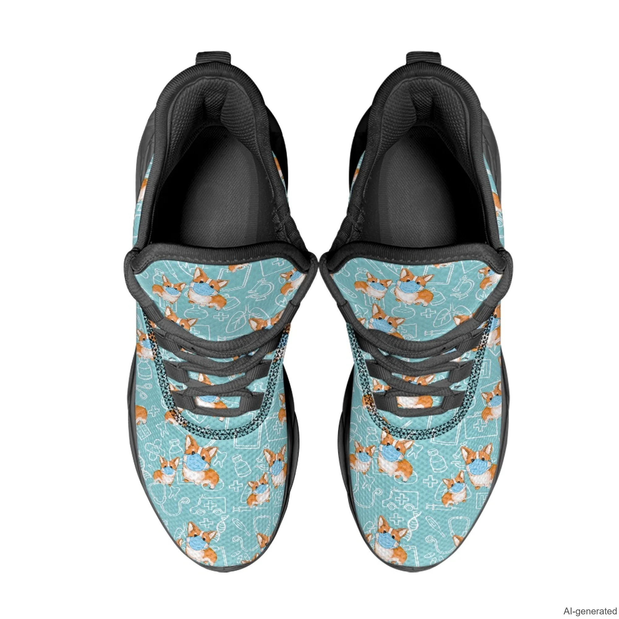 XIXIRIMIDO Max Soul Shoes Pet Medical Pattern Print Running Shoes for Men Casual Fashion Women Snakers Walking Shoes 35-48