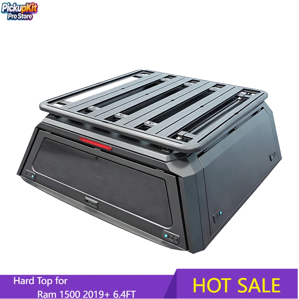 

Кунг-тент (жесткий верх) для пикапа с аварийной доской для эвакуации для Ram 1500 2019+ 6.4FT