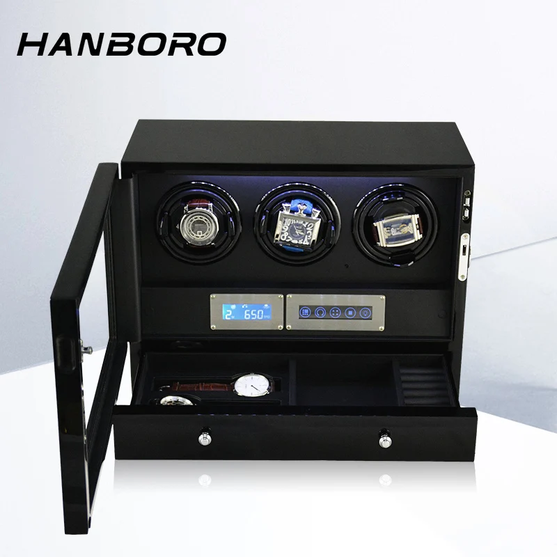 

HANBORO rocking watch, mechanical watch, home automatic winding, storage watch box, chain swing, placement and turning watch