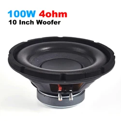 10Inch 4Ohm 100W Woofer Speaker Low Frequency Audio Bass SubWoofer DIY Hifi Sound System Home Theater Louderspeaker 120MM Magnet