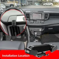 Gravity Car Phone Holder For Toyota RAV4 XA40 2013-2019yr With Sturdy Base Not blocking Air Vent Mount GPS Stand Accessories