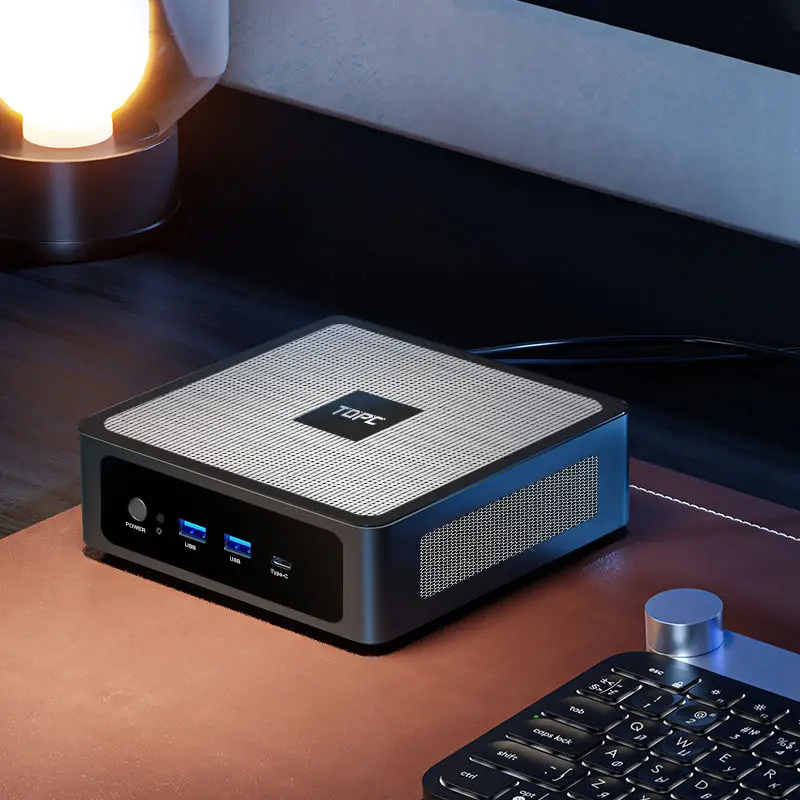 TOPC Mini PC Gamer, Intel Core i9-13900H/i7-13700H/i5 de 13a geração, 2xDDR4 RAM, 2xNVMe SSD, 2xLAN, computador pequeno para jogos de mesa