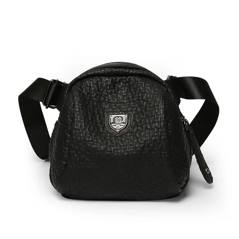 Женская сумка через плечо из мягкой кожи в форме ракушки, модная тонкая минималистичная сумка с регулируемым ремешком и отделениями для карт