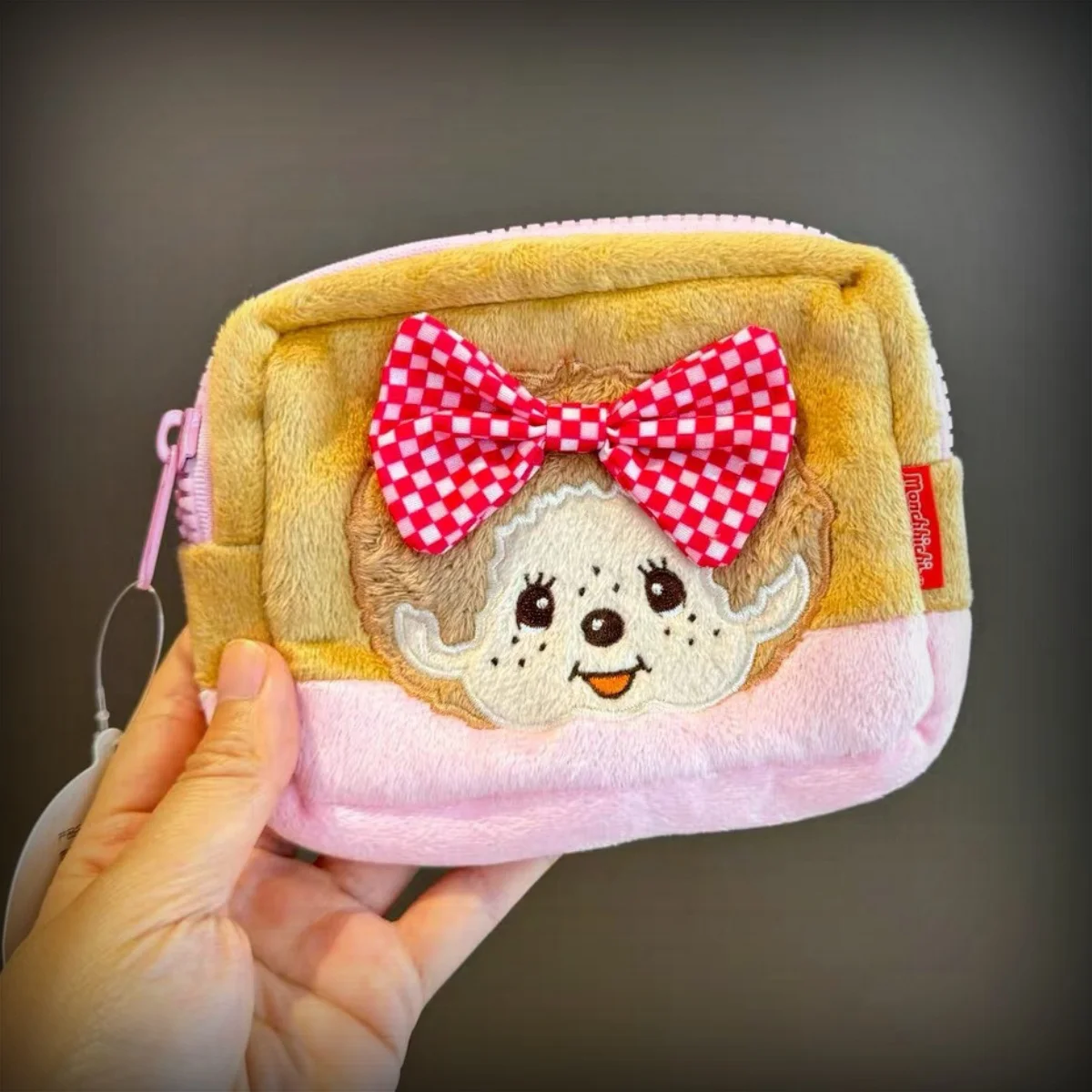 

Disney Kiki bow cute purse cute cartoon portable lipstick cosmetic storage bag for women anime peripheral keychain coin pouch