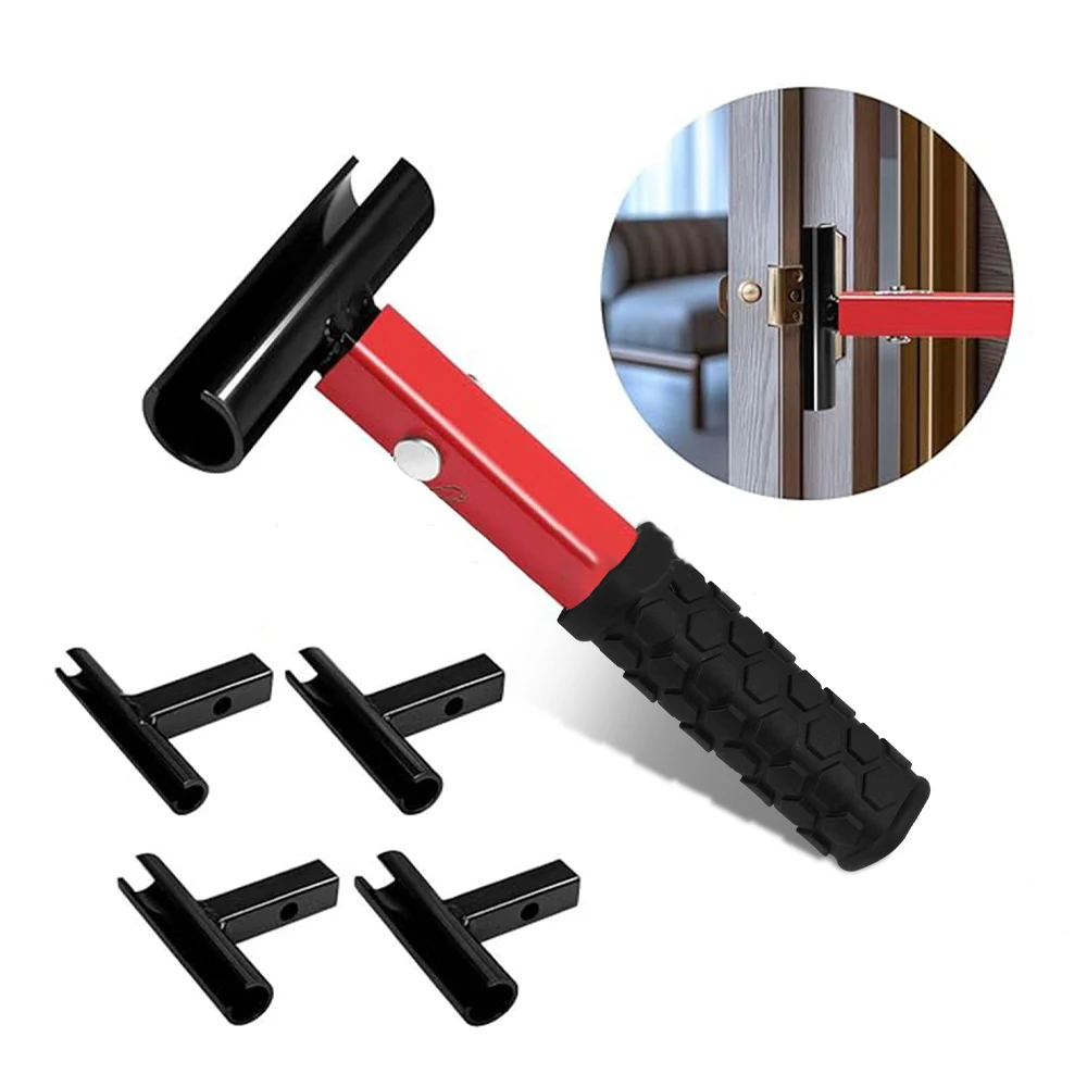 

Door Hinge Wrench Kit with Replacement Hinge Wrench Heads for Residential 4-in-1 Door Door Hinge Adjustment Precision Tool Set
