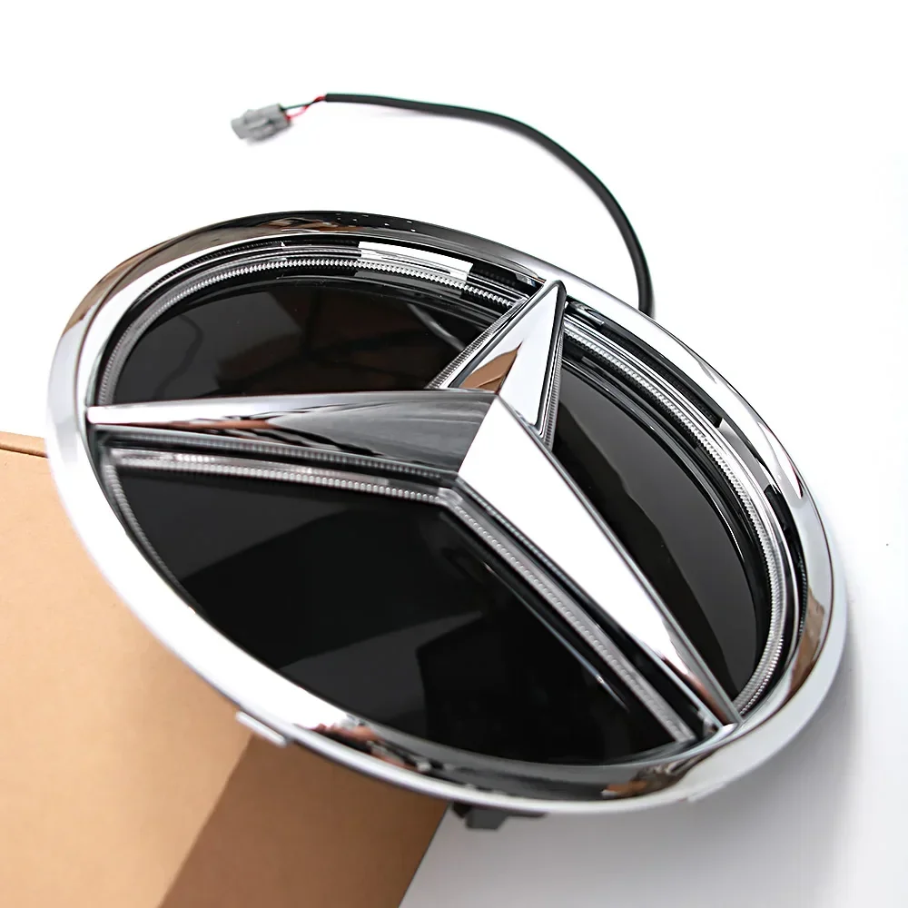 

Chrome Silver Glossy Black Star Front Grille Decorative Badge OE Style Emblem Chrome Silver For Mercedes Benz E-Class W213