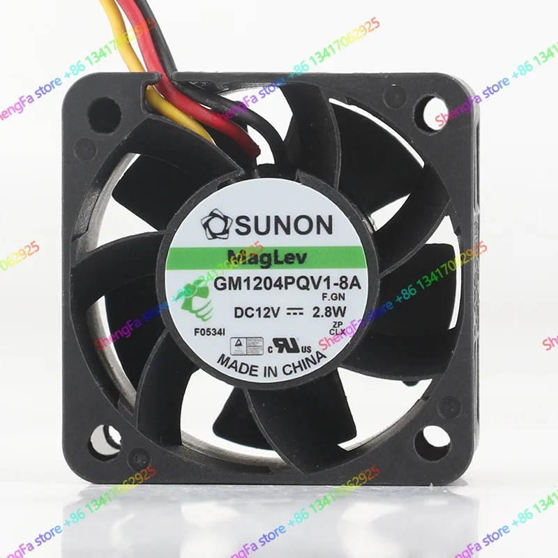 Newly built SUNON 4028 40X40X28MM 4CM GM1204PQV1-8A 5V 24V 48V server fan DC12V 2.8W