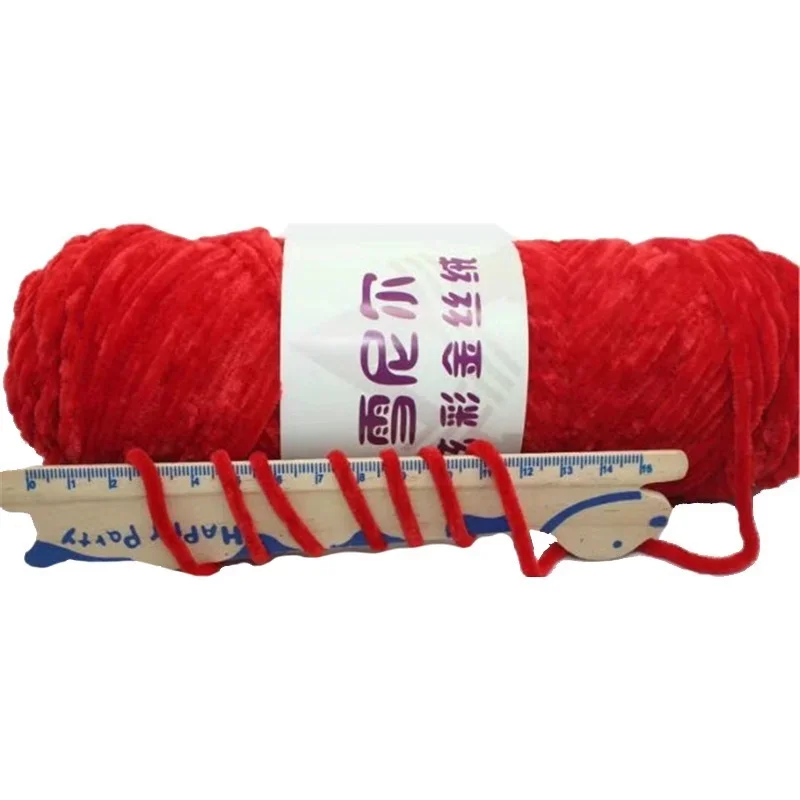 100g 110M Chenille Yarn For Knitting Velvet Texturized Knitted Crochet Yarn Soft Warm Line Threads To Knit Needlework