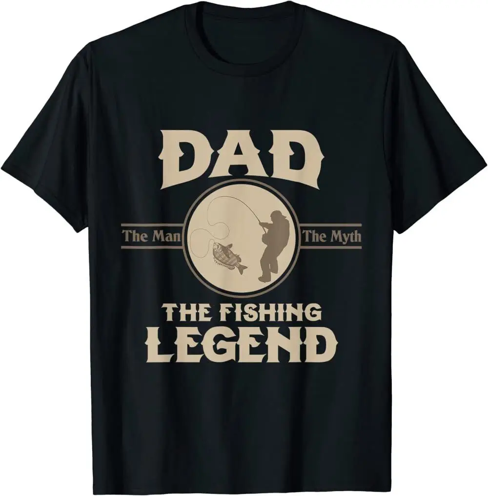 New Limited Vintage Mens Dad The Man The Myth Fishing Legen Gift Classic T-Shirt