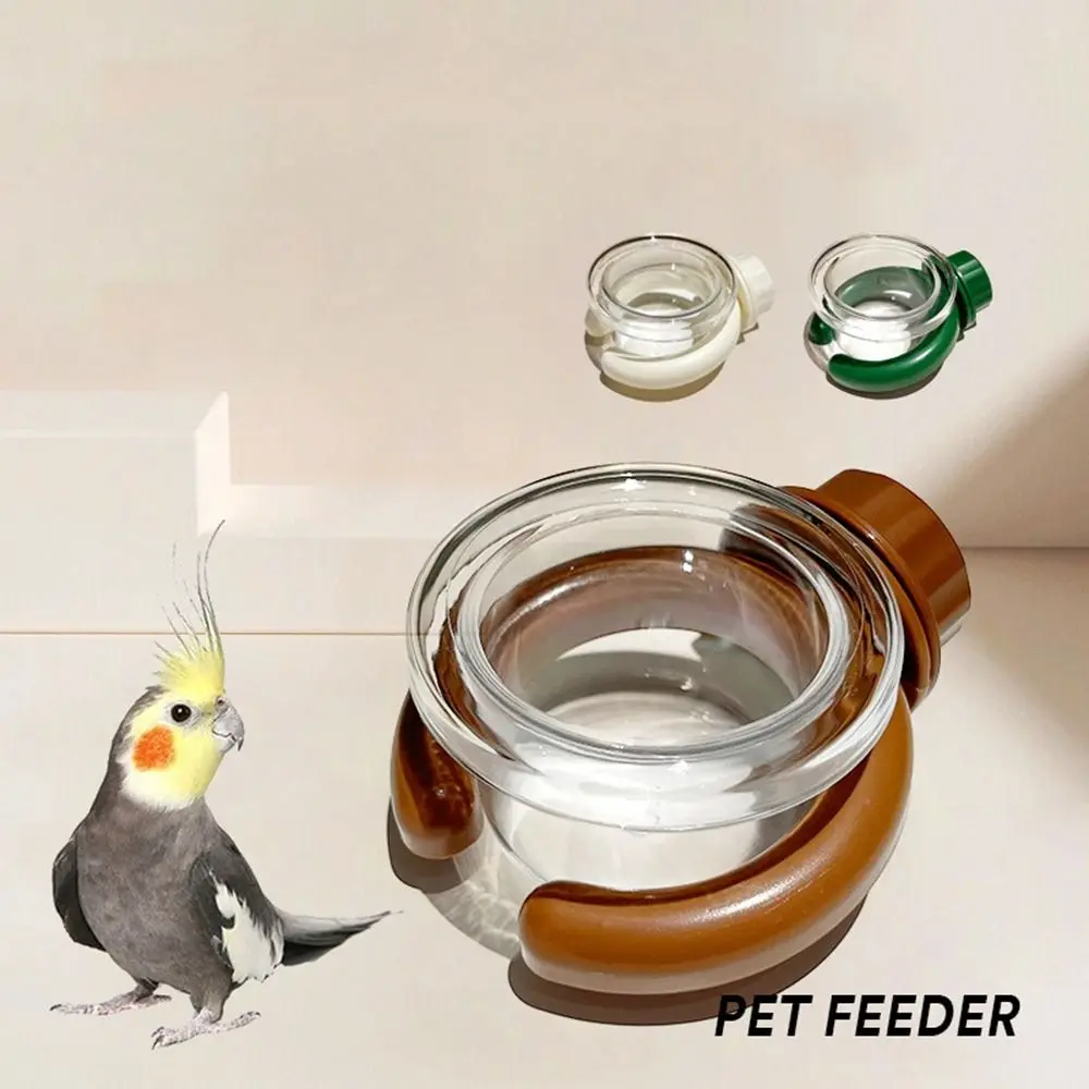 

Wall Mounted Bird Cage Feeder Detachable Candy Color Birds Water Bowl Removable Bird Feeding Bowl for Small Animals