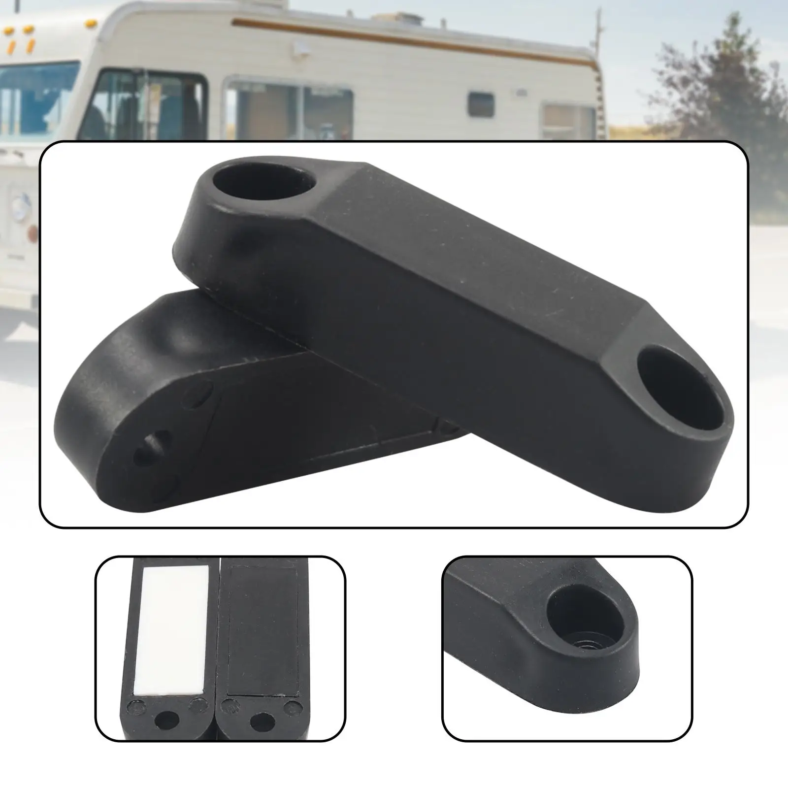 2x RV Magnetic Door Catch Reliable High Performance Easy to Install RV Parts for Travel Outdoor Motor Home Boat Campers