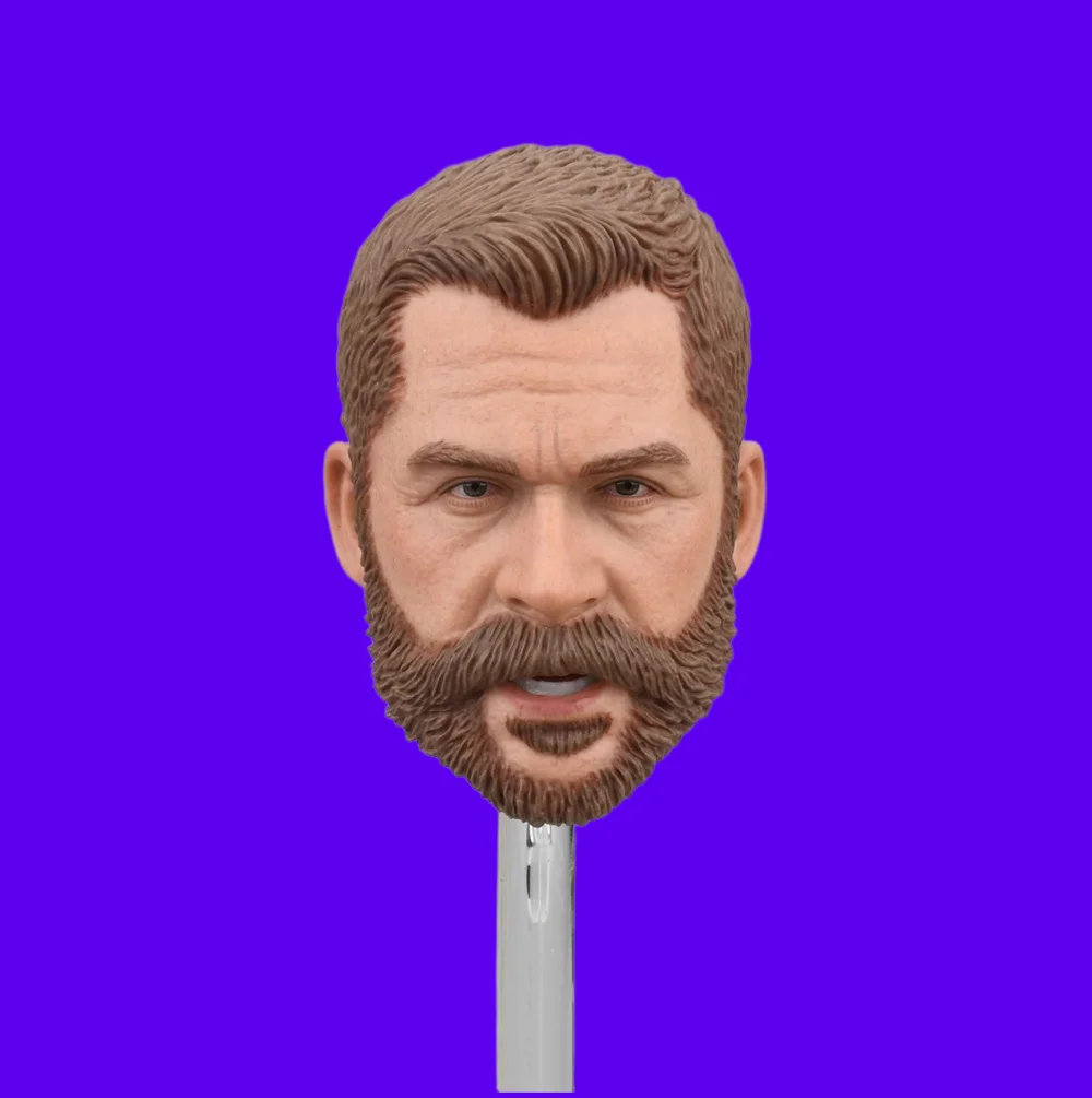 Fácil e simples es ga1008 soldado boneca homem chamada figura de ação dever cabeça esculpir escultura com tampas de charuto para 12 "figura de ação diy 1/6