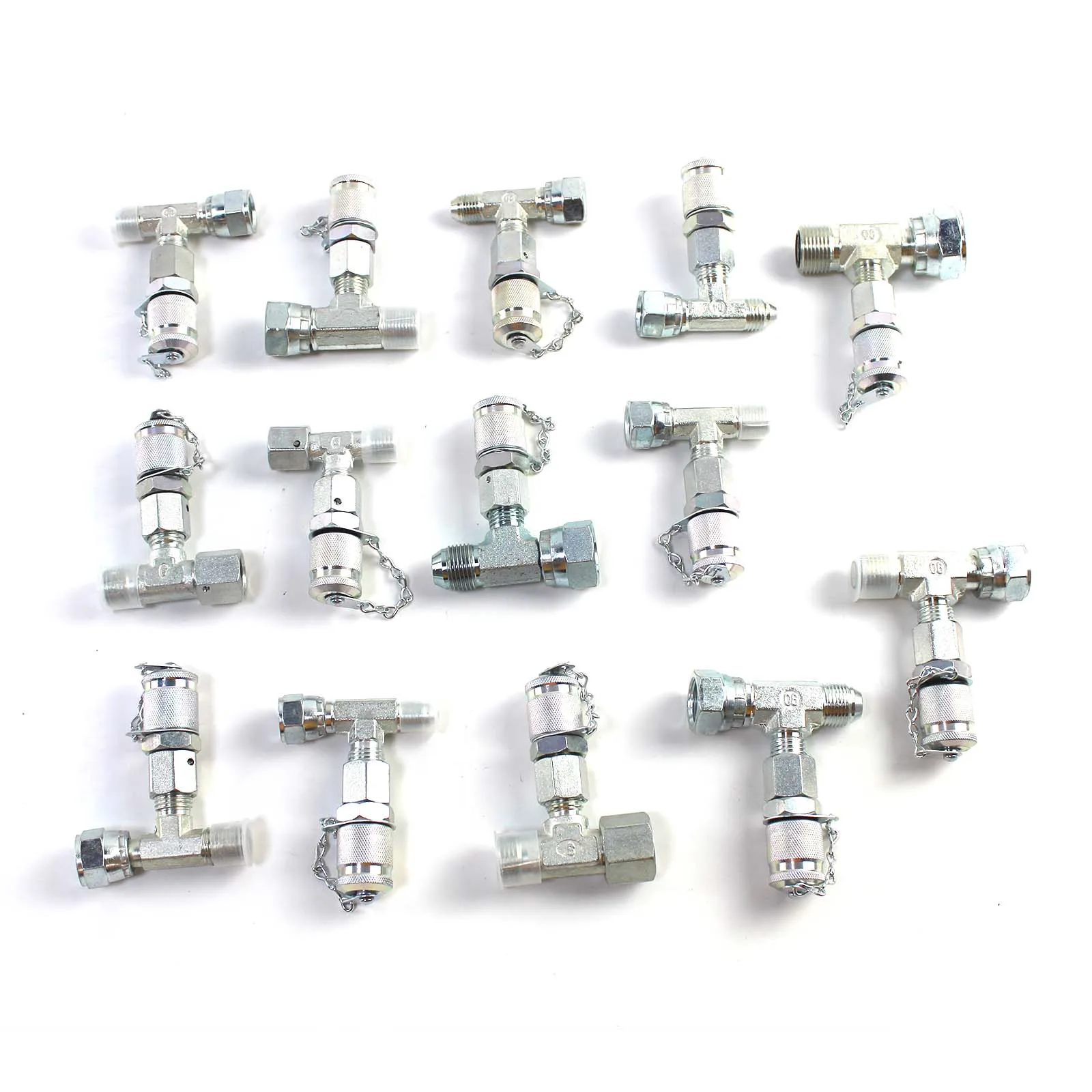 1/10/25/40/60Mpa طقم اختبار الضغط الهيدروليكي مع 5 مقاييس 13 وصلات 14 موصلات المحملة ل CAT كاتربيلر حافظة جون ديري