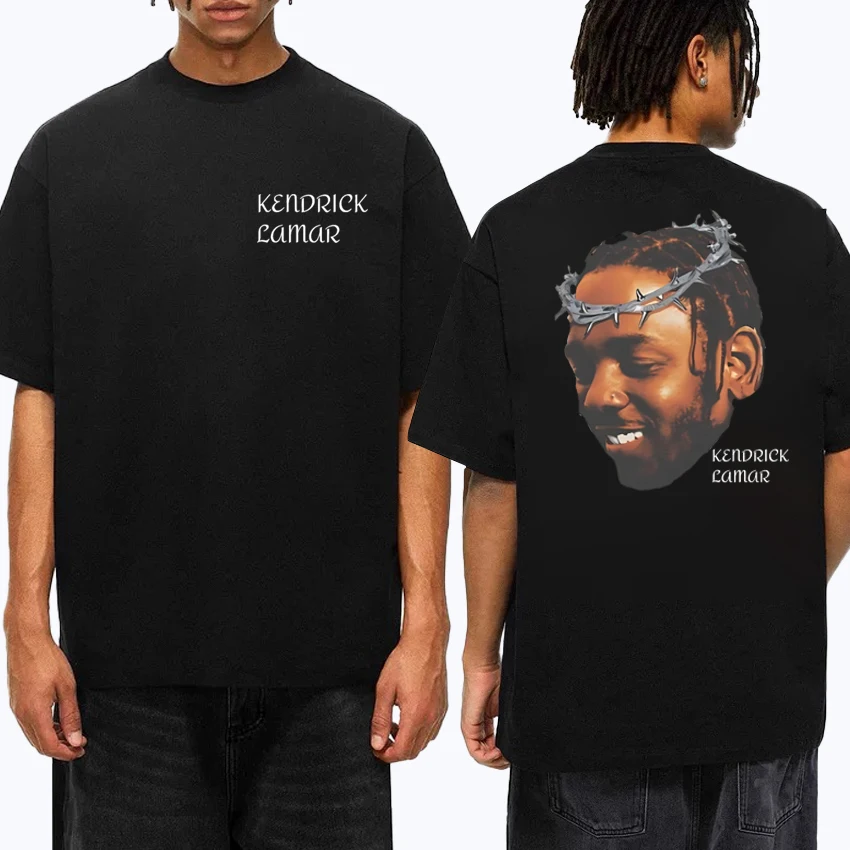 

Hot Rapper Kendrick Lamar Hip Hop streetwear Unisex vintage harajuku short sleeve T-shirts Men Women Oversized Cotton T shirt