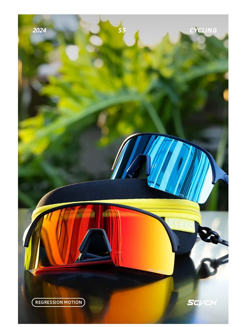 Scvcn polarisierte sonnenbrille outdoor fahrrad brille fahrrad fahrrad uv400 brille männer frauen mtb fahrrad sport wander brillen – Detail 12