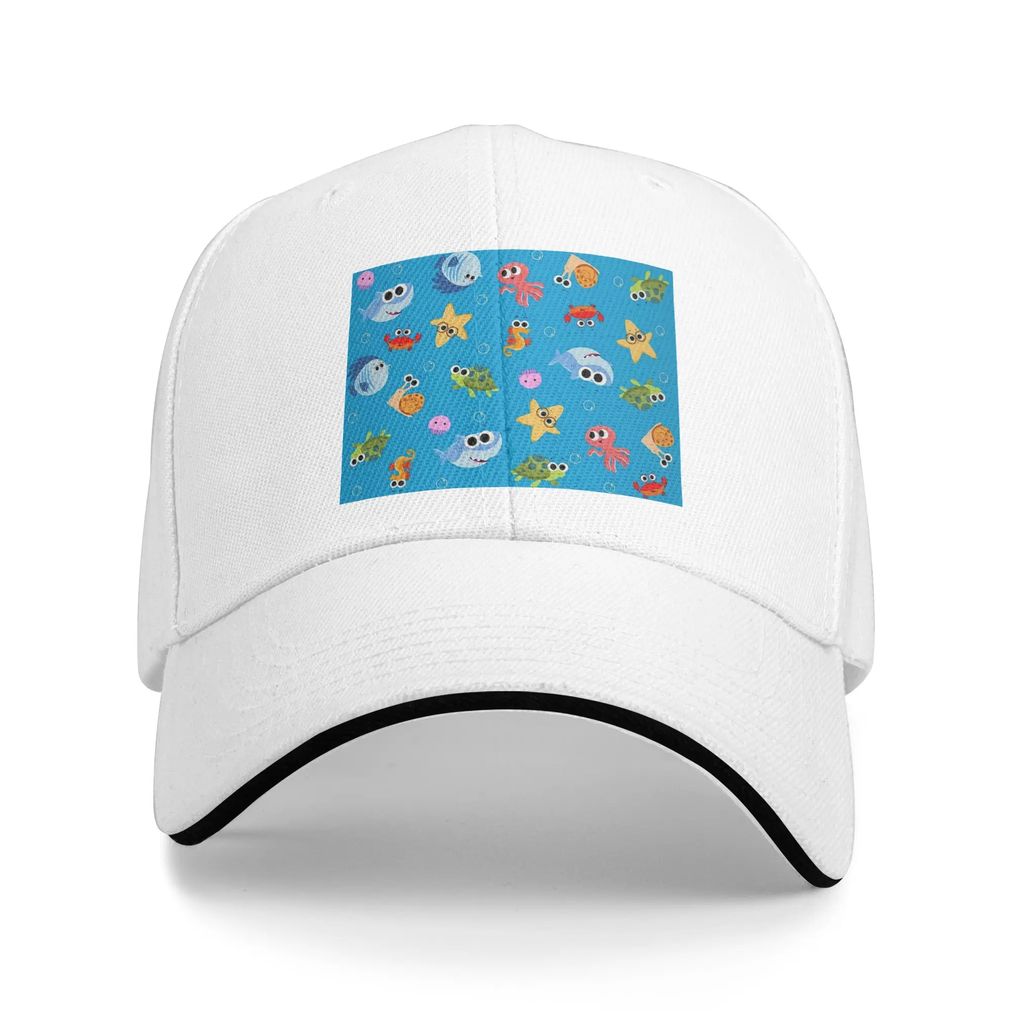 Finny The Shark Cap Fashion Casual Baseball Caps Adjustable Hat Hip Hop Summer Unisex Baseball Hats Customizable Polychromatic