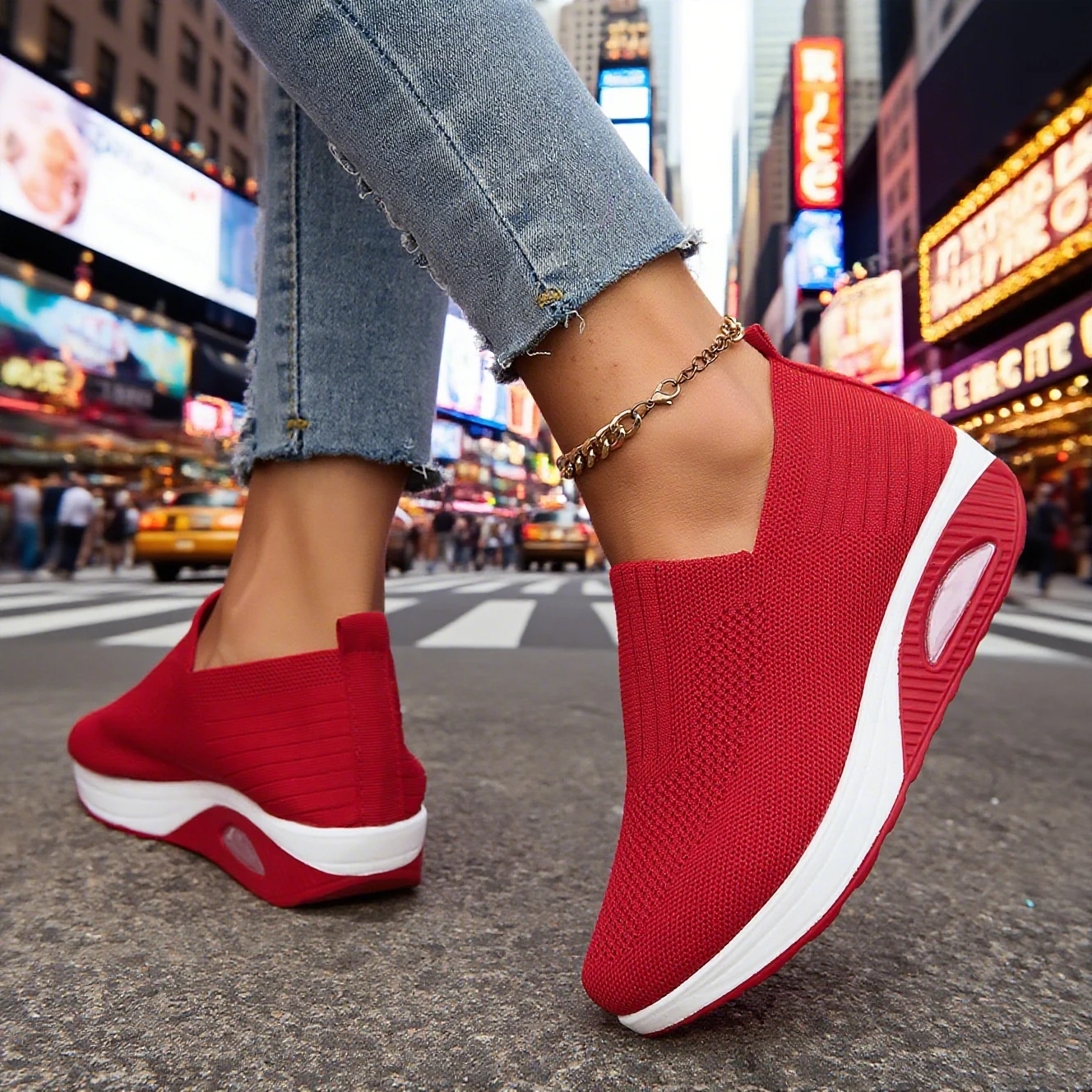 

Women Fashion Outdoor Sneakers Non-slip Wearable Sport Shoes Comfort Breathable Walking Shoes