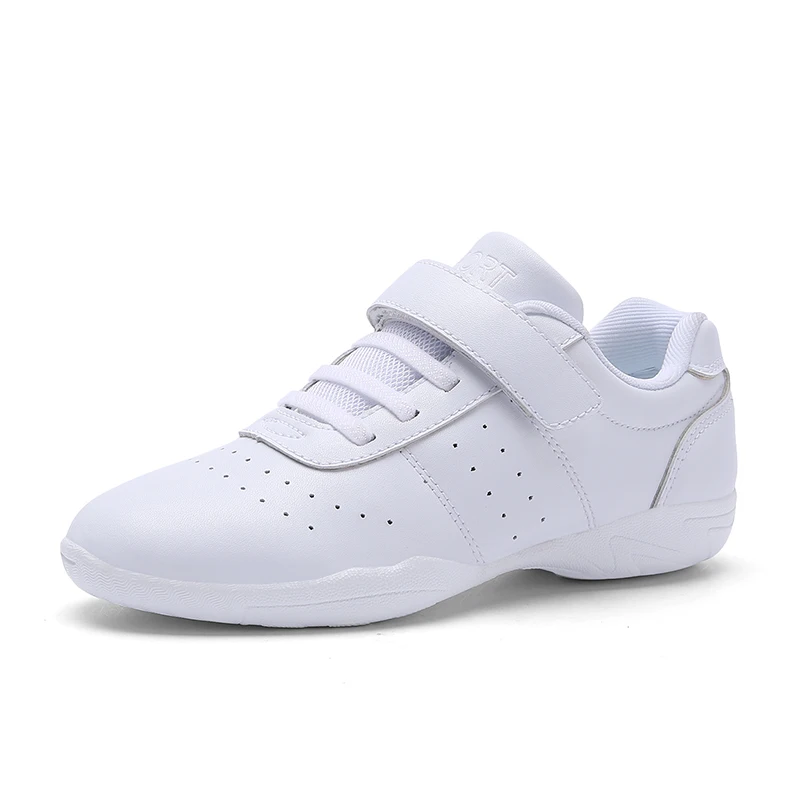 BAXINIER Youth Cheerleading Shoes Girls White Dance Shoes Women Sneakers Training Tennis Kids Competitive Aerobics Shoes