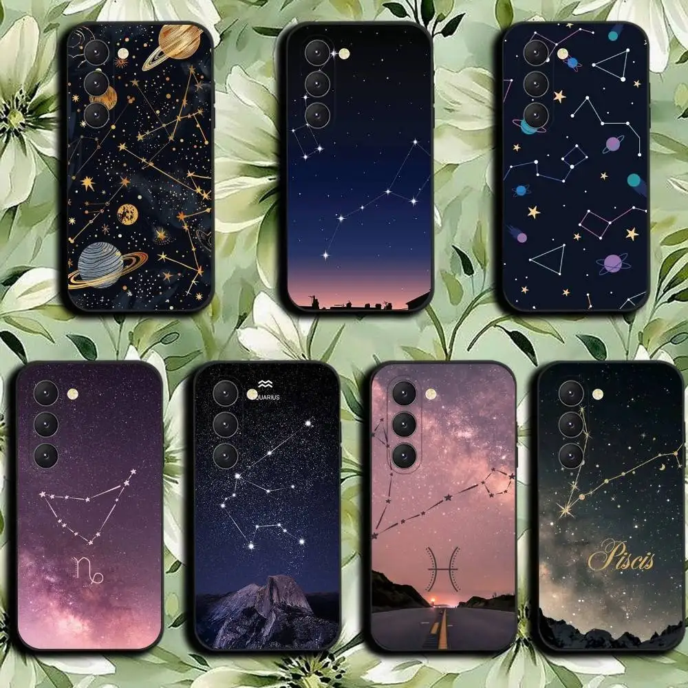 Twelve constellations  Phone Case For Samsung Galaxy A52 A42 A32 A22 A12 A02S A72 A73 A51 A41 A31 A21S A71 A40 A30S A20S