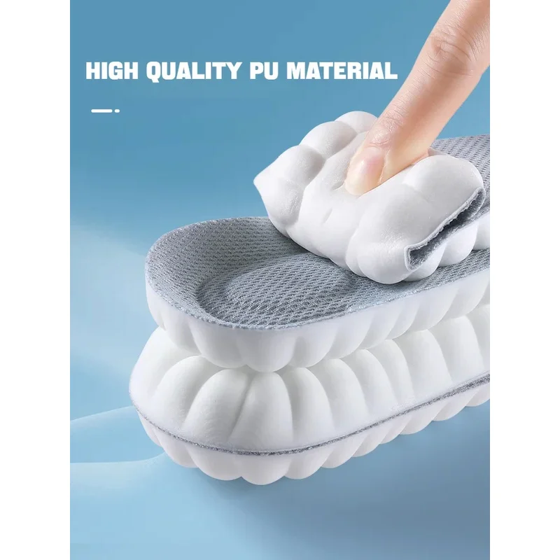 1Pair  Arch Support Orthopedic Inserts Sports Shock Absorption Shoe Pads 4D Soft Shoes Insoles for Feet Plantar Fasciitis Insole