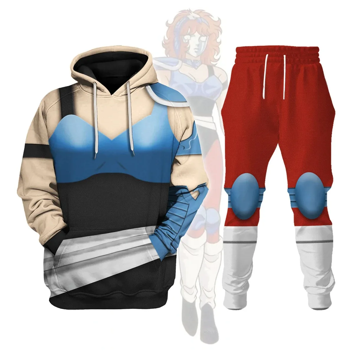 

Anime Saint Seiya 3d printing hoodie pants sets Harajuku Tracksuit sets Men Sports Cosplay two-piece suits