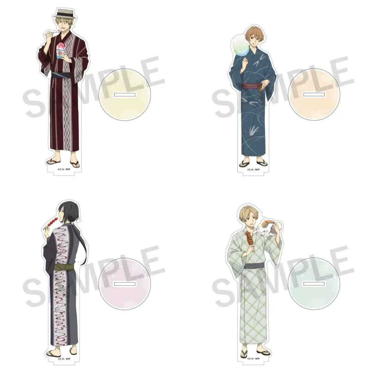 

Game Shuichi Matoba Seiji Madara Natsume Takashi Nyanko-sensei Acrylic Stand Doll Anime Figure Model Plate Cosplay Toy for Gift